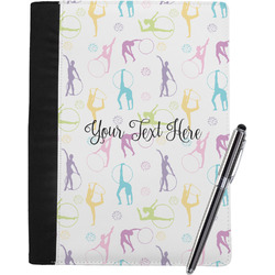 Gymnastics with Name/Text Notebook Padfolio - Large