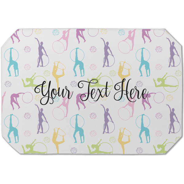 Custom Gymnastics with Name/Text Dining Table Mat - Octagon (Single-Sided)