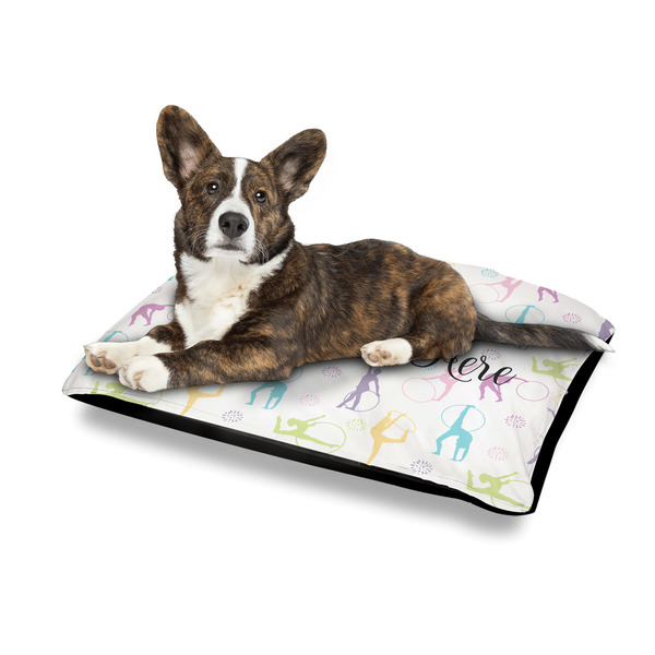 Gymnastics with Name/Text Outdoor Dog Beds - Medium - IN CONTEXT