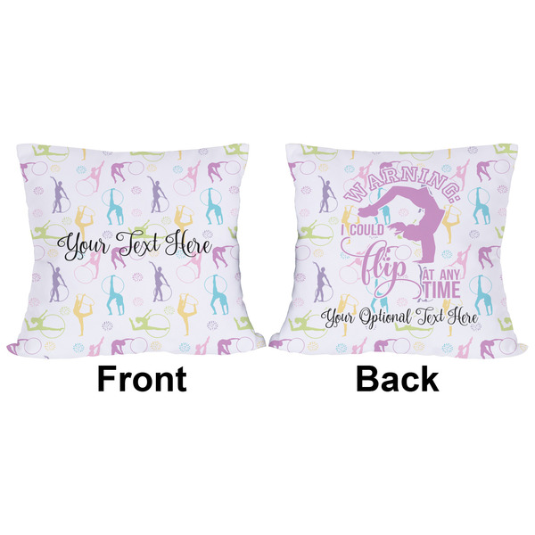Gymnastics with Name/Text Outdoor Pillow - 20x20