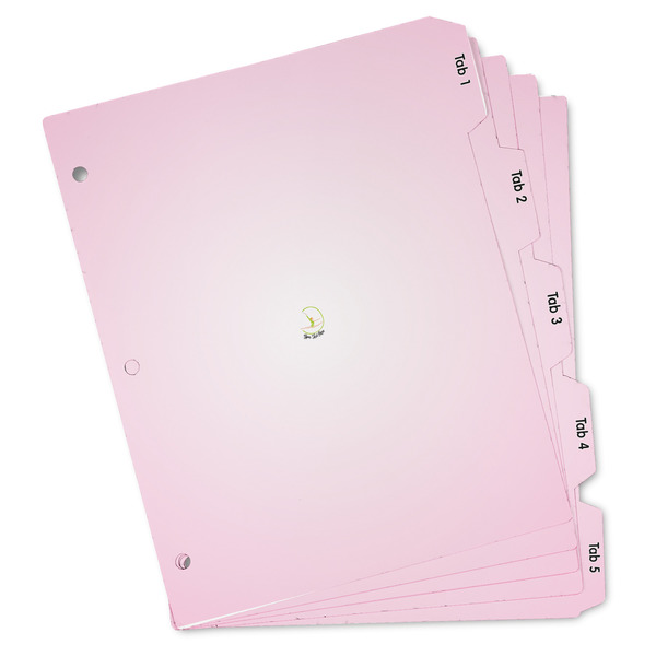 Custom Gymnastics with Name/Text Binder Tab Divider - Set of 5