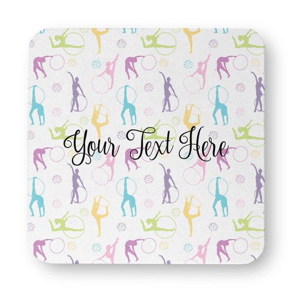 Gymnastics with Name/Text Paper Coasters - Approval