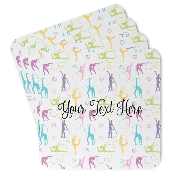 Custom Gymnastics with Name/Text Paper Coasters