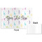 Gymnastics with Name/Text Disposable Paper Placemat - Front & Back