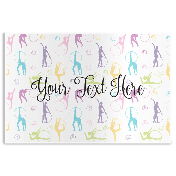 Custom Gymnastics with Name/Text Disposable Paper Placemats
