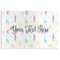 Gymnastics with Name/Text Disposable Paper Placemat - Front View