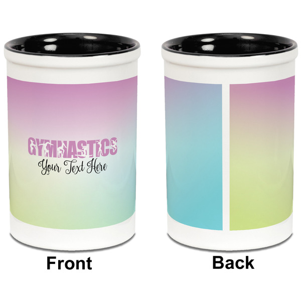 Gymnastics with Name/Text Pencil Holder - Black - approval