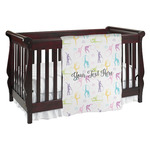 Gymnastics with Name/Text Baby Blanket (Personalized)