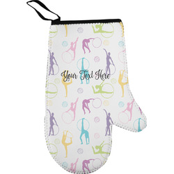 Gymnastics with Name/Text Right Oven Mitt (Personalized)