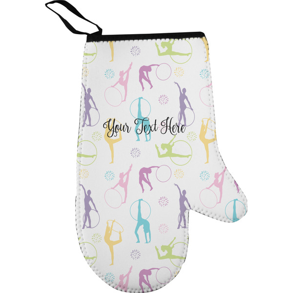 Gymnastics with Name/Text Personalized Oven Mitt