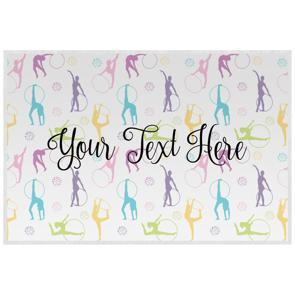 Custom Gymnastics with Name/Text Laminated Placemat
