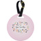 Gymnastics with Name/Text Plastic Luggage Tag - Round