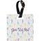 Gymnastics with Name/Text Plastic Luggage Tag - Square