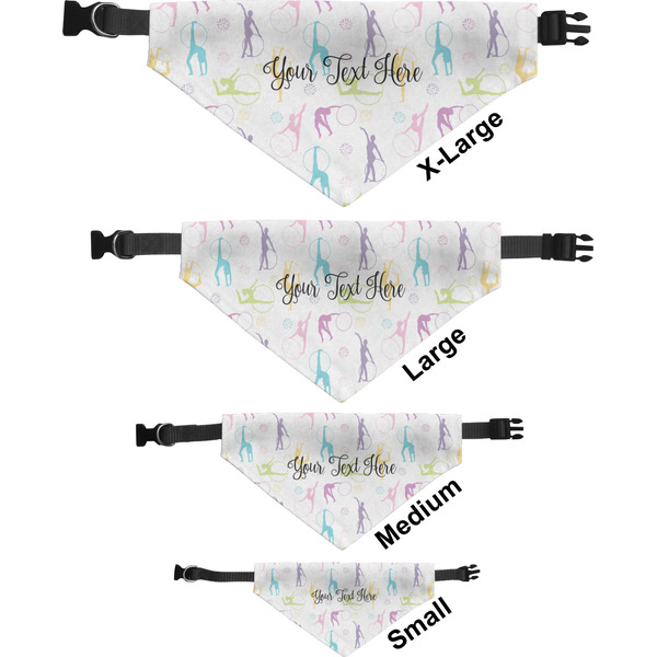 Gymnastics with Name/Text Pet Bandana Sizes