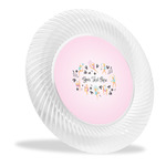 Gymnastics with Name/Text Plastic Party Dinner Plates - 10"