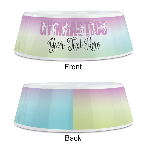 Gymnastics with Name/Text Plastic Pet Bowls - Medium - APPROVAL