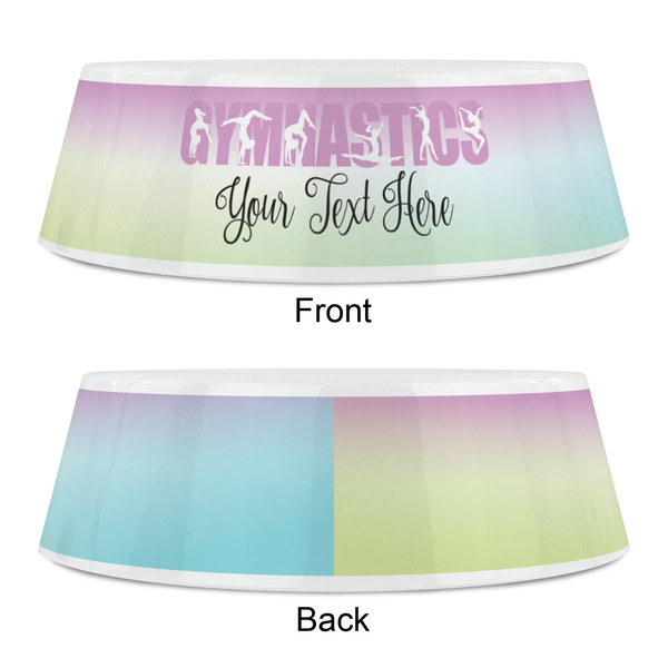Gymnastics with Name/Text Plastic Pet Bowls - Small - APPROVAL