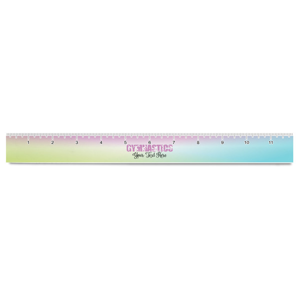 Gymnastics with Name/Text Plastic Ruler - 12" - FRONT