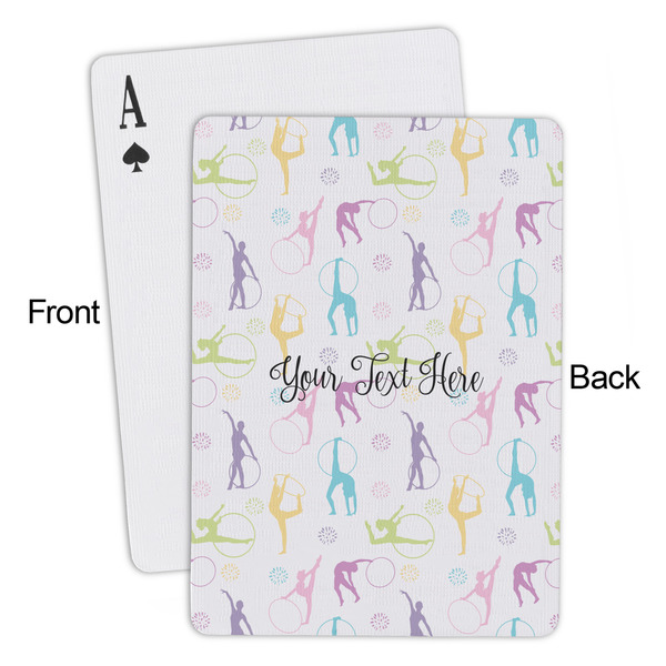 Gymnastics with Name/Text Playing Cards - Approval