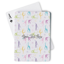 Gymnastics with Name/Text Playing Cards