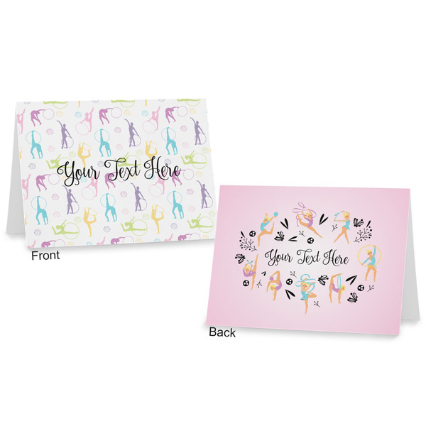 Gymnastics with Name/Text Postcard - Front and Back