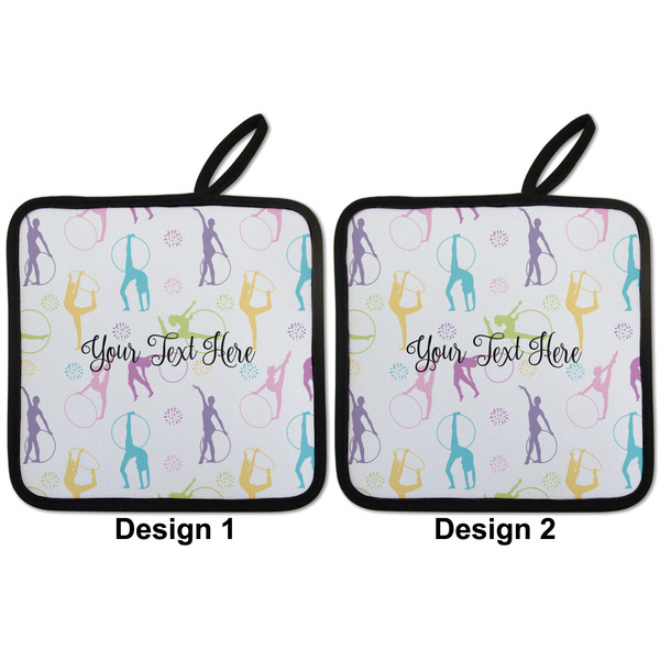 Gymnastics with Name/Text Pot Holders - Set of 2 APPROVAL