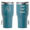 Gymnastics with Name/Text RTIC Tumbler - Dark Teal - Double Sided - Front & Back
