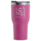 Gymnastics with Name/Text RTIC Tumbler - Magenta - Front
