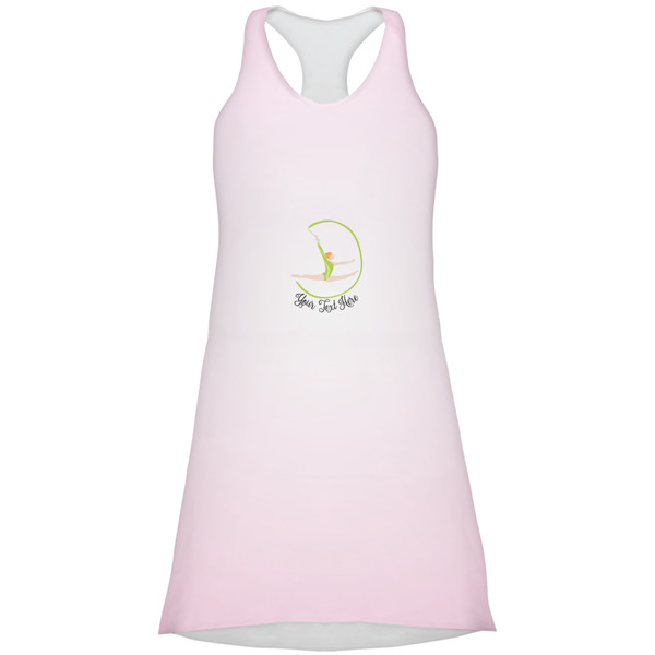 Custom Gymnastics with Name/Text Racerback Dress - Large (Personalized)
