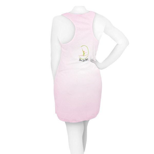 Gymnastics with Name/Text Racerback Dress - On Model - Back