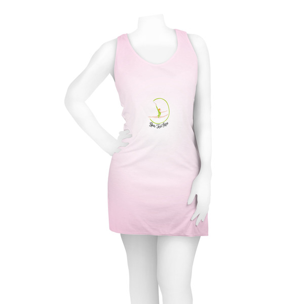 Gymnastics with Name/Text Racerback Dress - On Model - Front
