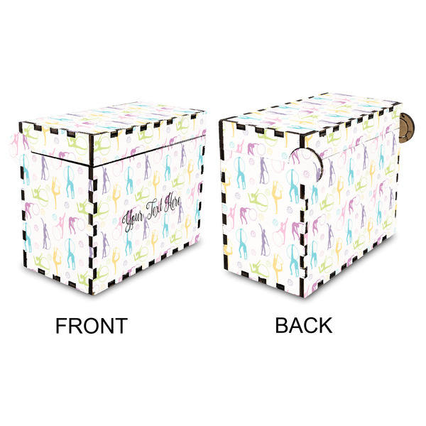 Gymnastics with Name/Text Recipe Box - Full Color - Approval