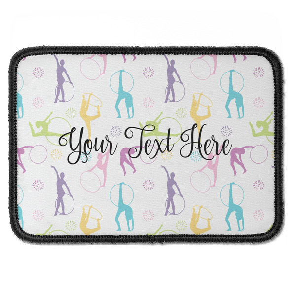 Custom Gymnastics with Name/Text Iron On Rectangle Patch