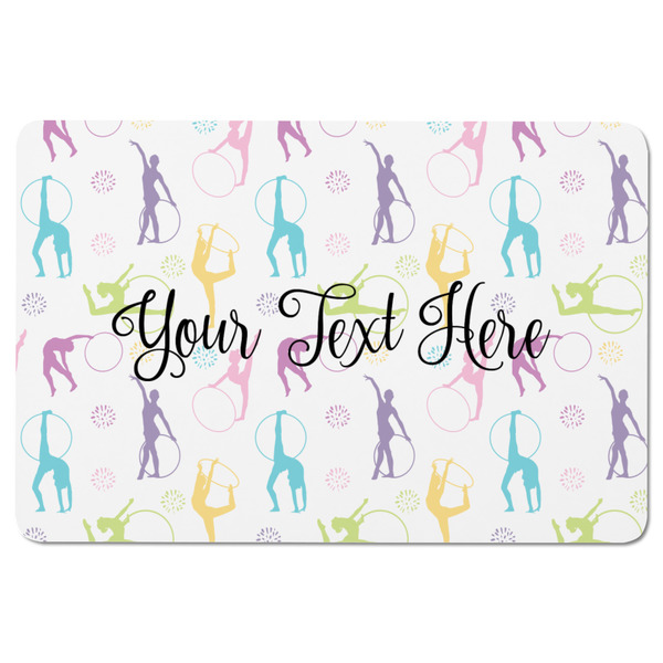 Gymnastics with Name/Text Rectangular Fridge Magnet - FRONT