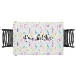 Gymnastics with Name/Text Tablecloth - 58"x58" (Personalized)