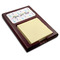 Gymnastics with Name/Text Red Mahogany Sticky Note Holder - Angle