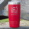 Gymnastics with Name/Text 20 oz Stainless Steel Tumbler - Red - Single Sided