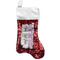 Gymnastics with Name/Text Red Sequin Stocking - Front