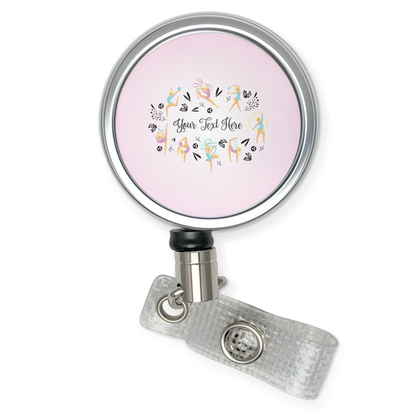 Custom Gymnastics with Name/Text Retractable Badge Reel (Personalized)