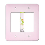 Gymnastics with Name/Text Rocker Style Light Switch Cover - Two Switch