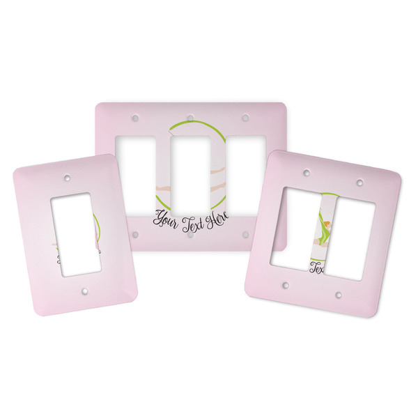 Gymnastics with Name/Text Rocker Light Switch Covers - Parent - ALL VARIATIONS