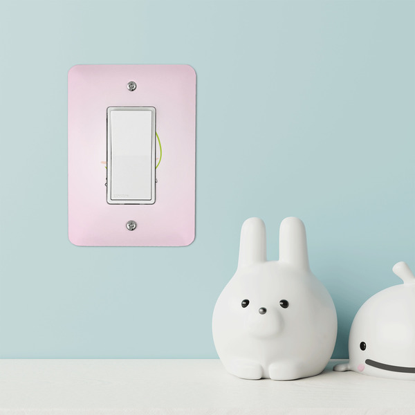 Gymnastics with Name/Text Rocker Light Switch Covers - Single - IN CONTEXT