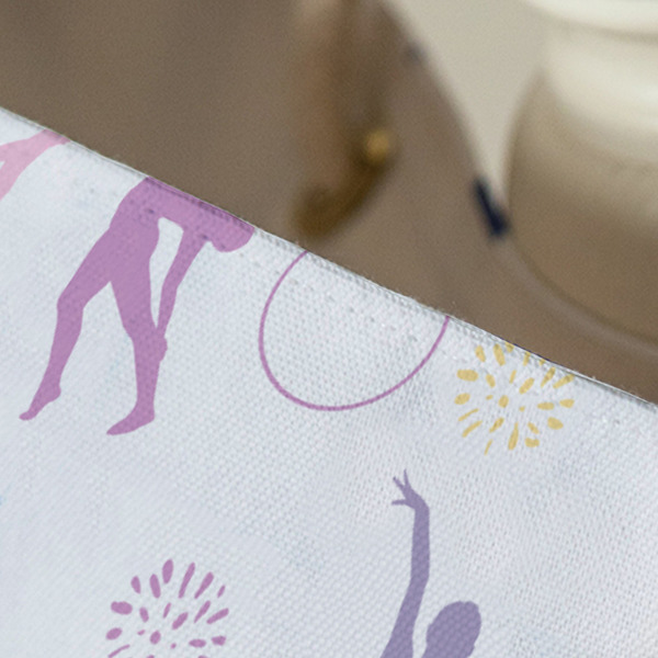 Gymnastics with Name/Text Large Rope Tote - Close Up View