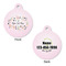 Gymnastics with Name/Text Round Pet Tag - Front & Back