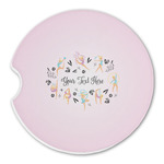 Gymnastics with Name/Text Sandstone Car Coaster - Single (Personalized)