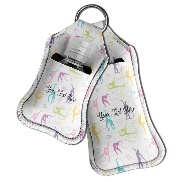 Gymnastics with Name/Text Sanitizer Holder Keychain - Both in Case (PARENT)