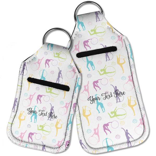 Gymnastics with Name/Text Sanitizer Holder Keychain - Parent Main
