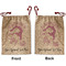 Gymnastics with Name/Text Santa Sack - Front & Back
