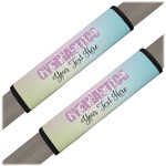Gymnastics with Name/Text Seat Belt Covers (Set of 2) (Personalized)