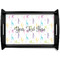 Gymnastics with Name/Text Serving Tray Black Small - Main